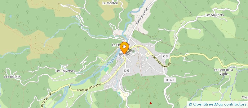 localisation de l'entreprise MADAME CLAIRE LANGRAND  JAUJAC