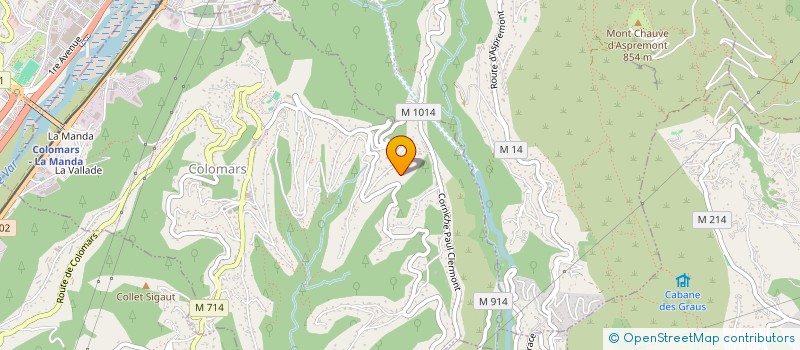 localisation de l'entreprise MADAME CLAIRE LANGRENAY  COLOMARS