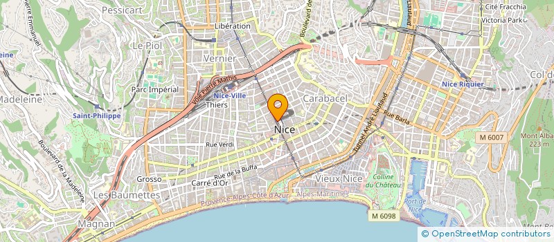 localisation de l'entreprise MADAME CLAIRE LAOUT à NICE