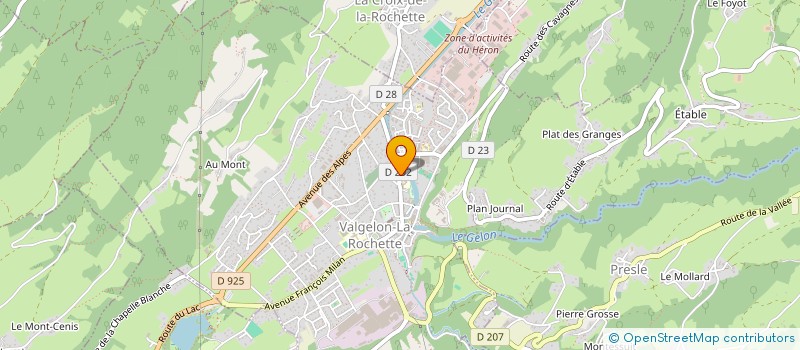 localisation de l'entreprise MADAME CLAIRE LAPORTE  VALGELON-LA ROCHETTE