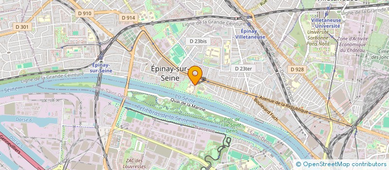 localisation de l'entreprise MADAME CLAIRE LARACINE à EPINAY-SUR-SEINE