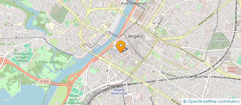 localisation de l'entreprise MADAME CLAIRE LARROQUETTE à ANGERS