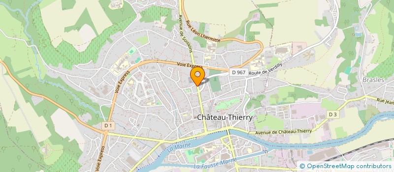 localisation de l'entreprise MADAME CLAIRE LAURAIN  CHATEAU-THIERRY