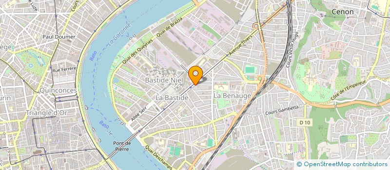 localisation de l'entreprise MADAME CLAIRE LAURENT  BORDEAUX