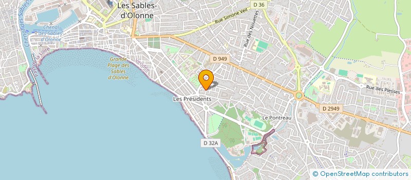 localisation de l'entreprise MADAME CLAIRE LAURENTIN à LES SABLES D'OLONNE