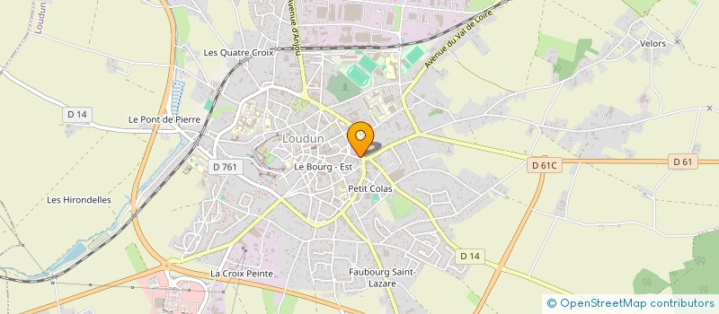 localisation de l'entreprise MADAME CLAIRE LAUVRAY  LOUDUN