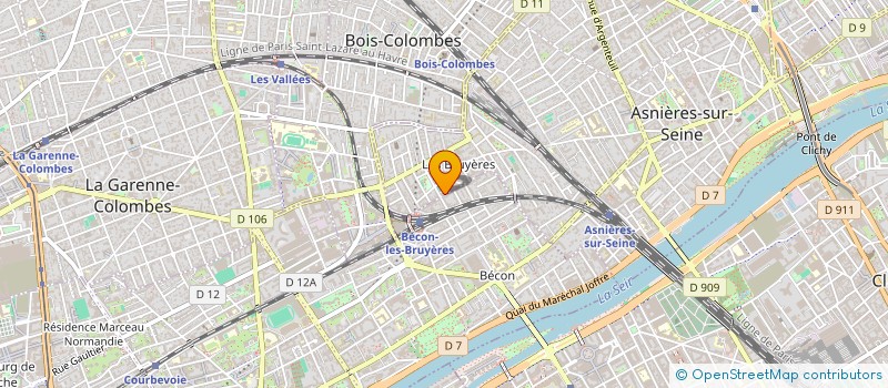 localisation de l'entreprise MADAME CLAIRE LE BARBE  ASNIERES-SUR-SEINE