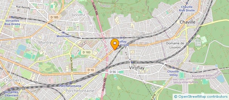 localisation de l'entreprise MADAME CLAIRE LE BORGNE  VIROFLAY