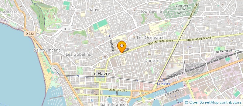 localisation de l'entreprise MADAME CLAIRE LE BRETON à LE HAVRE