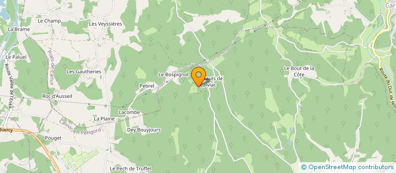 localisation de l'entreprise MADAME CLAIRE LE FLOCH  CALVIAC-EN-PERIGORD