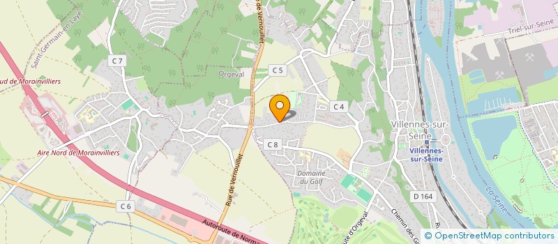 localisation de l'entreprise MADAME CLAIRE LE GLAUNEC  VILLENNES-SUR-SEINE