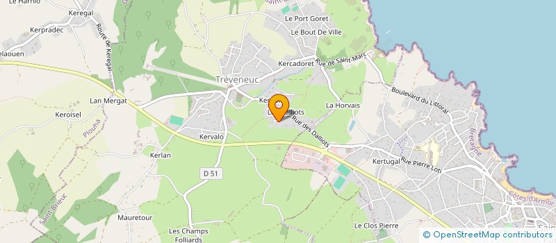 localisation de l'entreprise MADAME CLAIRE LE GOAS  TREVENEUC