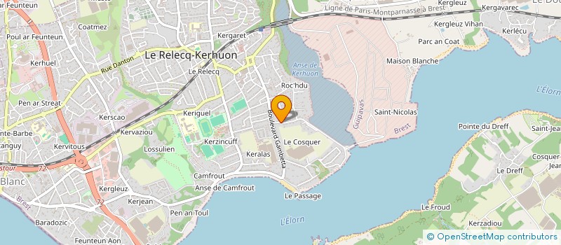 localisation de l'entreprise MADAME CLAIRE LE GUEN  LE RELECQ-KERHUON