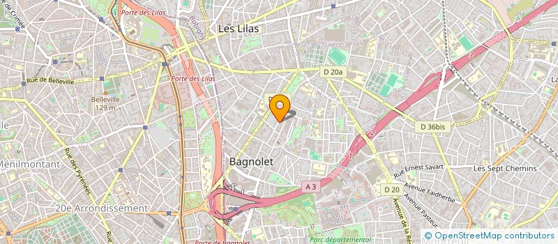 localisation de l'entreprise MADAME CLAIRE LE GUERNIC à BAGNOLET
