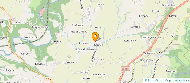 localisation de l'entreprise MADAME CLAIRE LE LANN à QUIMPER