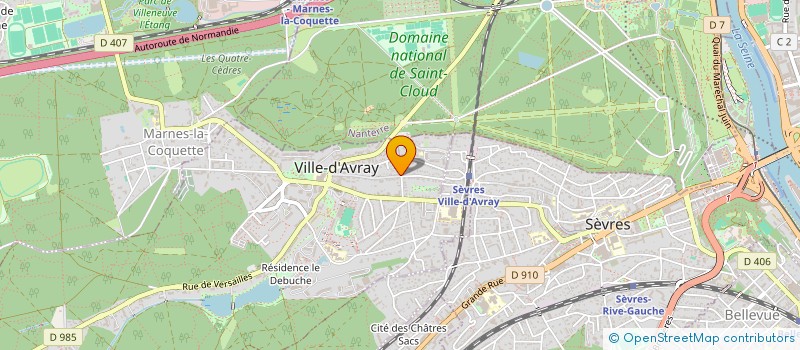 localisation de l'entreprise MADAME CLAIRE LE MAGUET  VILLE-D'AVRAY