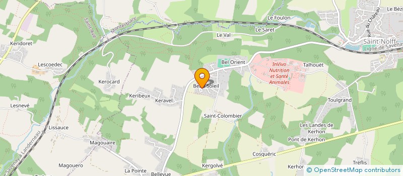 localisation de l'entreprise MADAME CLAIRE LE NEVE  SAINT-NOLFF