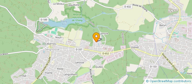 localisation de l'entreprise MADAME CLAIRE LEBARON  SEIGNOSSE