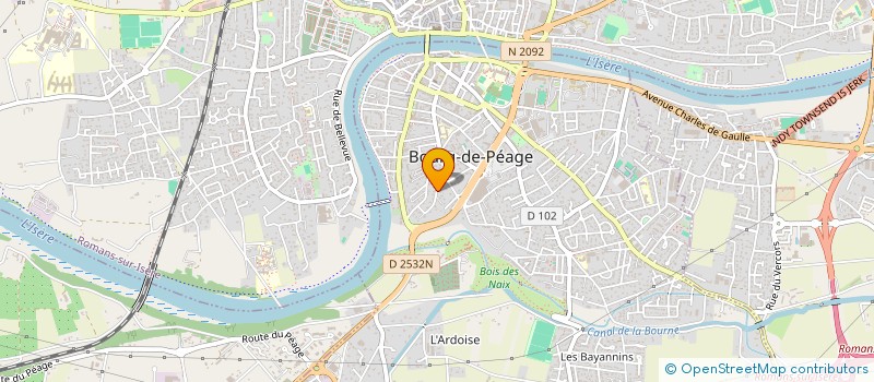 localisation de l'entreprise MADAME CLAIRE LEBORNE  BOURG-DE-PEAGE