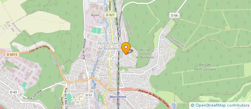 localisation de l'entreprise MADAME CLAIRE LEBRUN  NOTRE-DAME-DE-BONDEVILLE