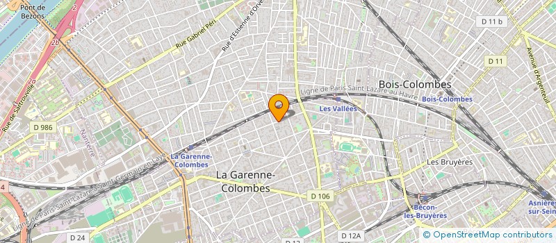 localisation de l'entreprise MADAME CLAIRE LECESVE à LA GARENNE-COLOMBES