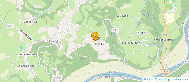 localisation de l'entreprise MADAME CLAIRE LECOEUVRE à FAYCELLES