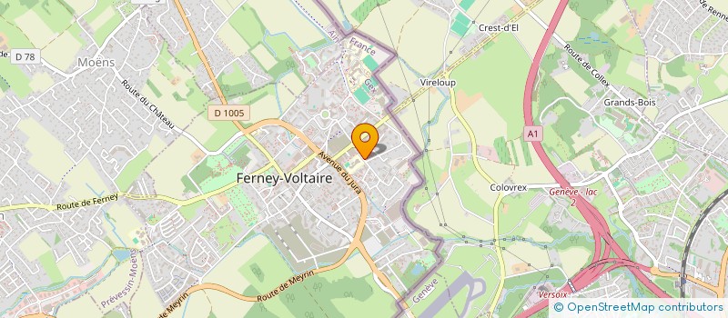 localisation de l'entreprise MADAME CLAIRE LECOMTE à FERNEY-VOLTAIRE