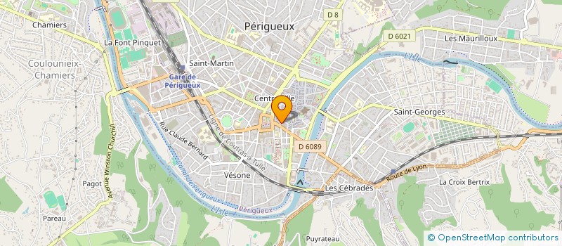 localisation de l'entreprise MADAME CLAIRE LECREUX  PERIGUEUX