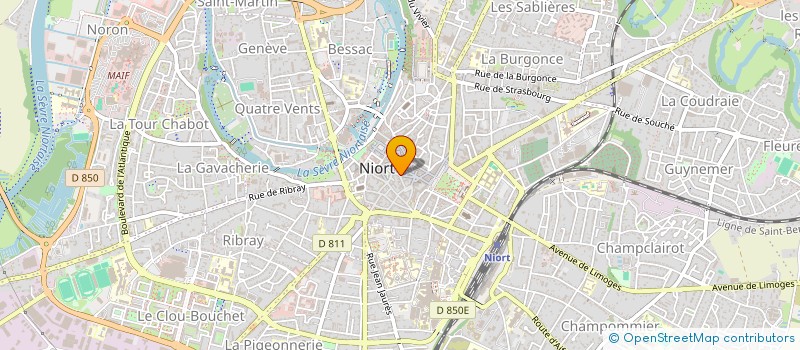 localisation de l'entreprise MADAME CLAIRE LEDOUX à NIORT