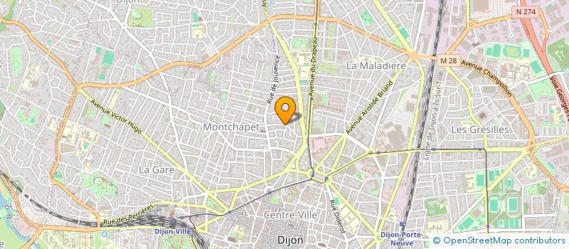 localisation de l'entreprise MADAME CLAIRE LEDOUX  DIJON