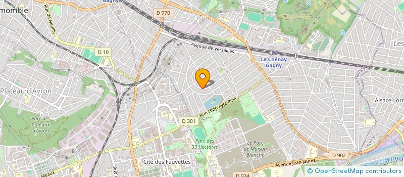 localisation de l'entreprise MADAME CLAIRE LEDRICH  GAGNY