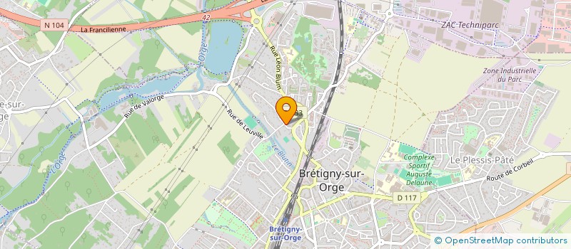 localisation de l'entreprise MADAME CLAIRE LEDUC à BRETIGNY-SUR-ORGE
