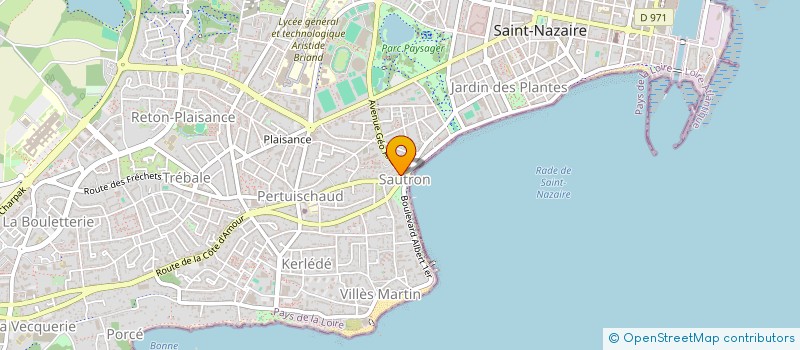 localisation de l'entreprise MADAME CLAIRE LEGROS  SAINT-NAZAIRE