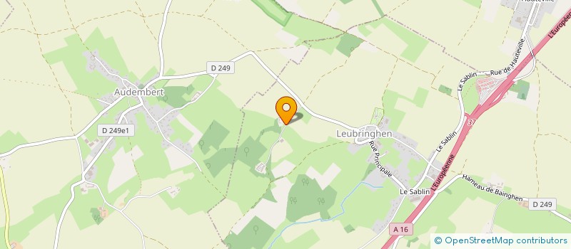 localisation de l'entreprise MADAME CLAIRE LELEU  LEUBRINGHEN