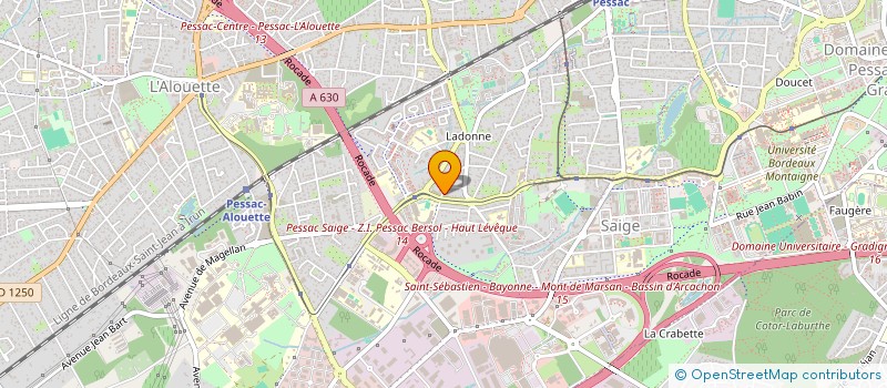 localisation de l'entreprise MADAME CLAIRE LELEU  PESSAC