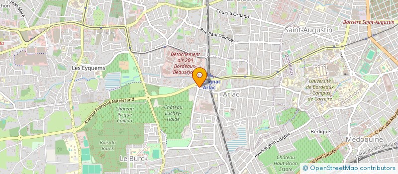 localisation de l'entreprise MADAME CLAIRE LELOUCHE  MERIGNAC