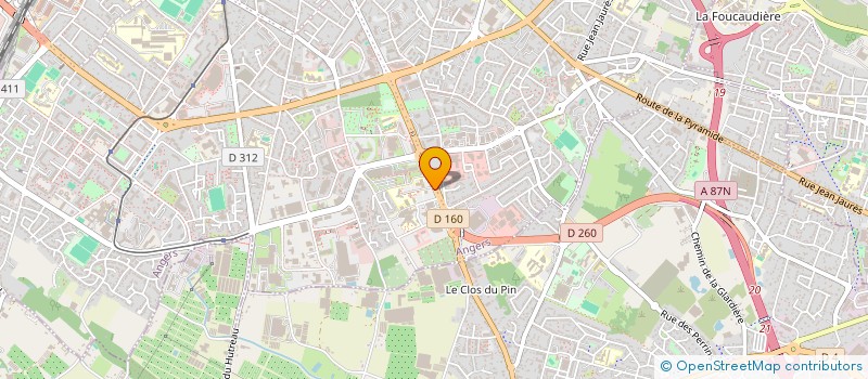 localisation de l'entreprise MADAME CLAIRE LEMAIRE  ANGERS