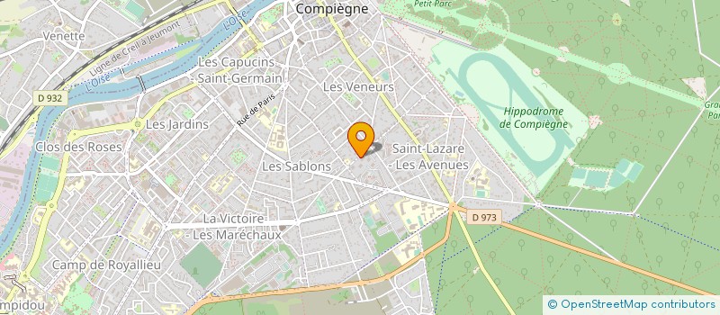 localisation de l'entreprise MADAME CLAIRE LEMAIRE  COMPIEGNE