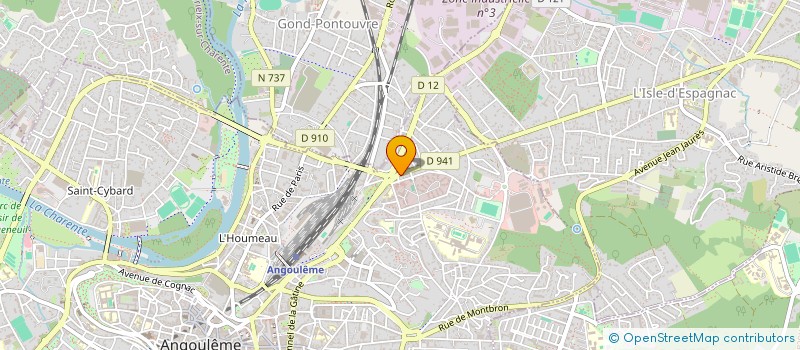 localisation de l'entreprise MADAME CLAIRE LEMAIRE à ANGOULEME
