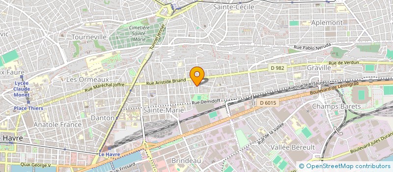 localisation de l'entreprise MADAME CLAIRE LEMAIRE  LE HAVRE