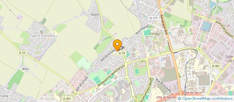 localisation de l'entreprise MADAME CLAIRE LEMARINIER à CAEN