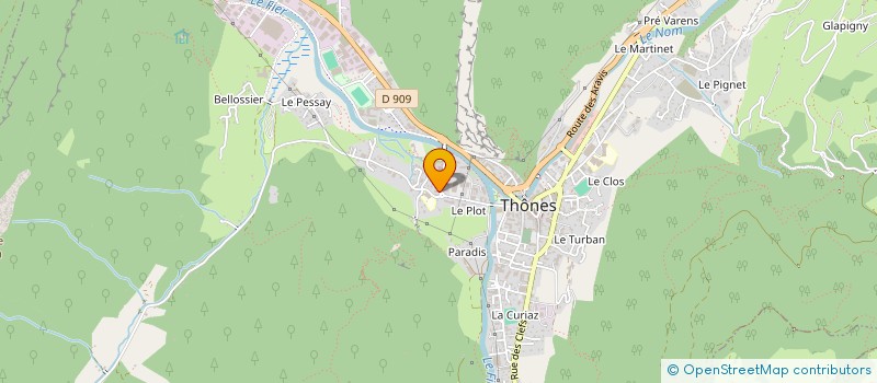 localisation de l'entreprise MADAME CLAIRE LENHARDT  THONES