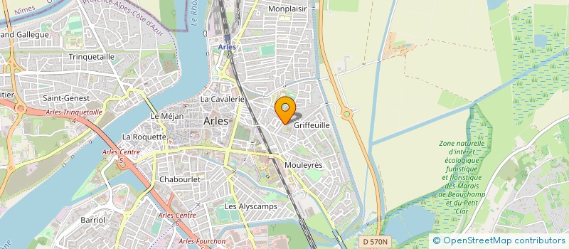 localisation de l'entreprise MADAME CLAIRE LEPETRE  ARLES