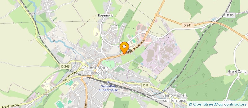 localisation de l'entreprise MADAME CLAIRE LEPRETRE  SAINT-POL-SUR-TERNOISE