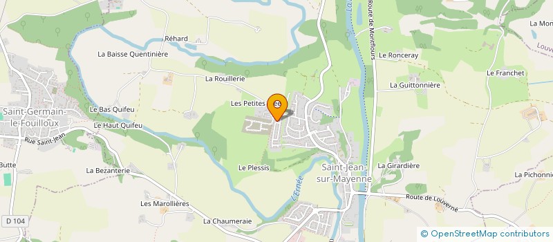 localisation de l'entreprise MADAME CLAIRE LEPRETRE  SAINT-JEAN-SUR-MAYENNE