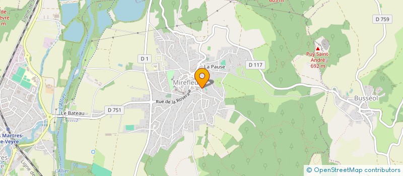 localisation de l'entreprise MADAME CLAIRE LEPRINCE  MIREFLEURS