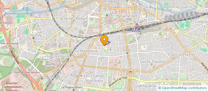 localisation de l'entreprise MADAME CLAIRE LERAY  RENNES