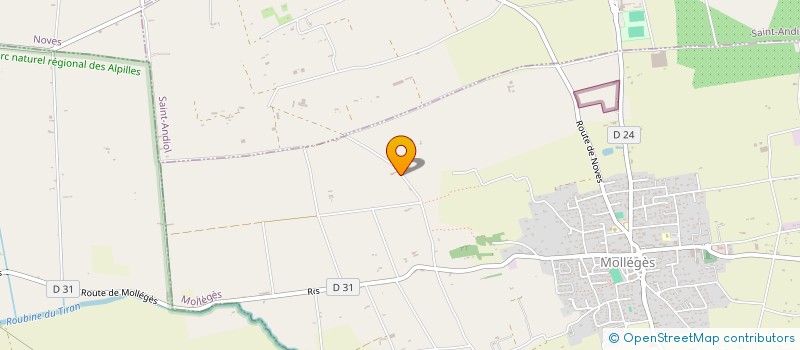 localisation de l'entreprise MADAME CLAIRE LEROY  MOLLEGES