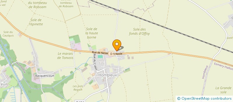 localisation de l'entreprise MADAME CLAIRE LEROY  HOMBLEUX