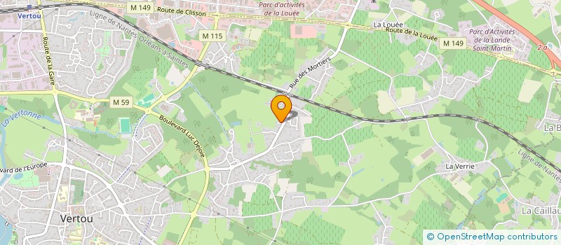 localisation de l'entreprise MADAME CLAIRE LESAGE  VERTOU